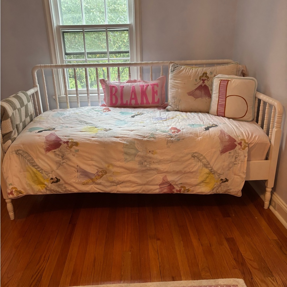 Pottery Barn Kids Princess Comforter with Pink and Yellow Accents